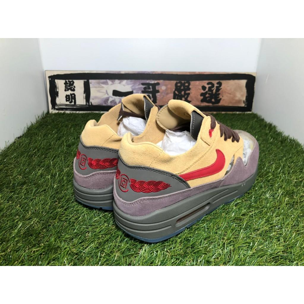 【一哥嚴選】CLOT x Nike Air Max 1 KOD CHA 咖啡 駝色 慢跑鞋 陳冠希 DD1870-200-細節圖4
