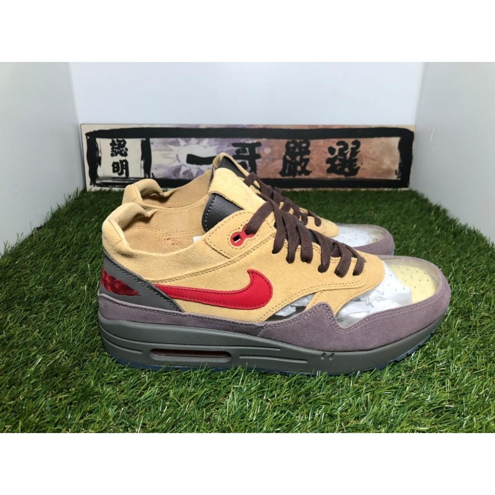 【一哥嚴選】CLOT x Nike Air Max 1 KOD CHA 咖啡 駝色 慢跑鞋 陳冠希 DD1870-200-細節圖6