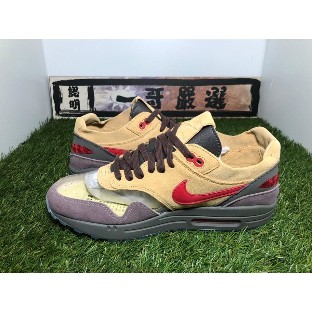 【一哥嚴選】CLOT x Nike Air Max 1 KOD CHA 咖啡 駝色 慢跑鞋 陳冠希 DD1870-200-細節圖7