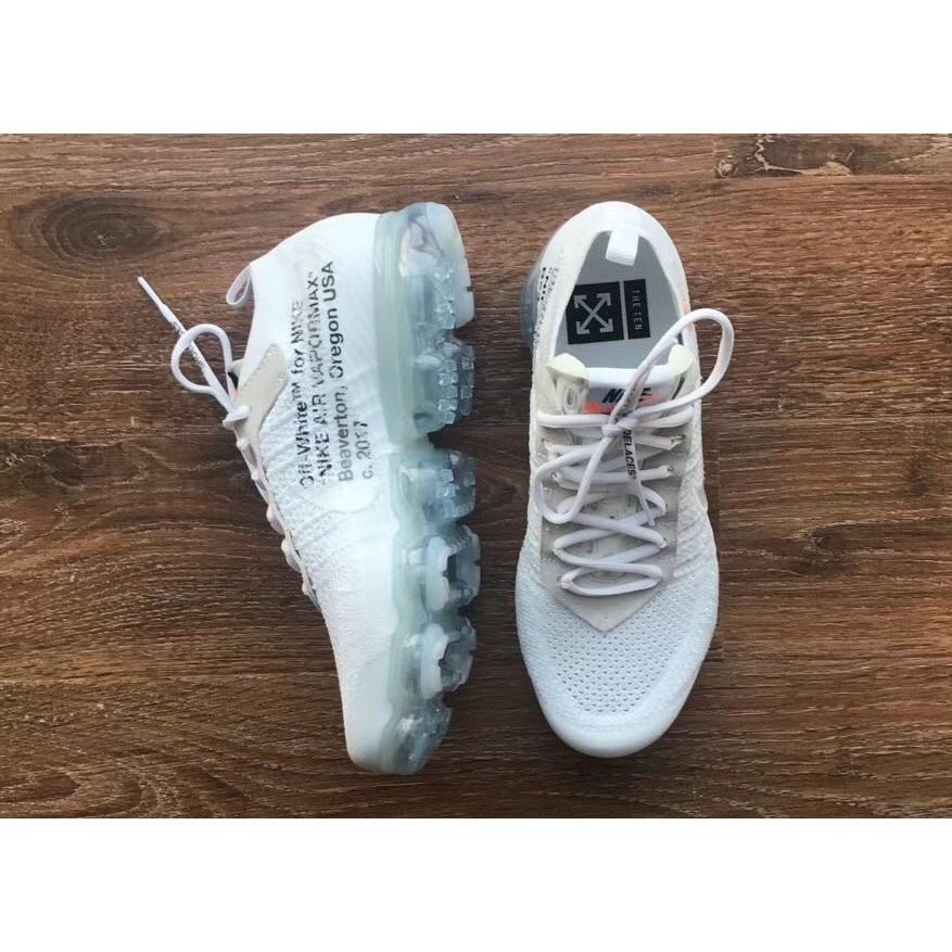 【一哥嚴選】OFF WHITE x Nike VaporMax 2.0 聯名 白 白灰 慢跑 氣墊 AA3831-100-細節圖7