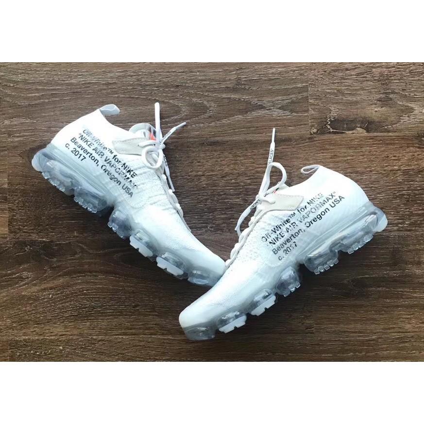 【一哥嚴選】OFF WHITE x Nike VaporMax 2.0 聯名 白 白灰 慢跑 氣墊 AA3831-100-細節圖8