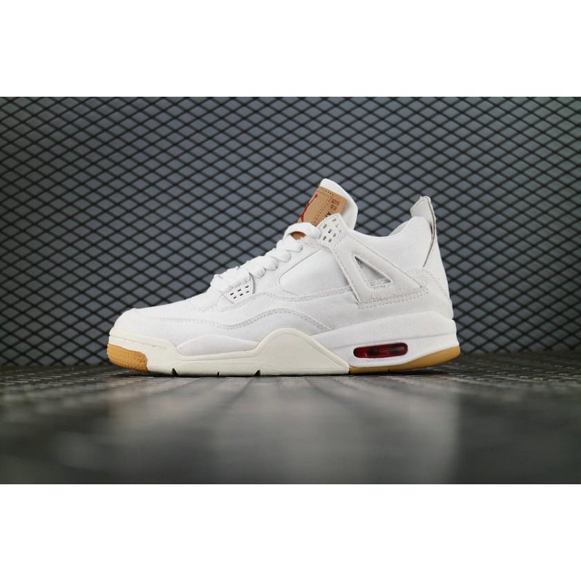 【一哥嚴選】Levi’s x Jordan 4 Brand IV AJ4 白 白牛仔 丹寧 四代 AO2571-100-細節圖5