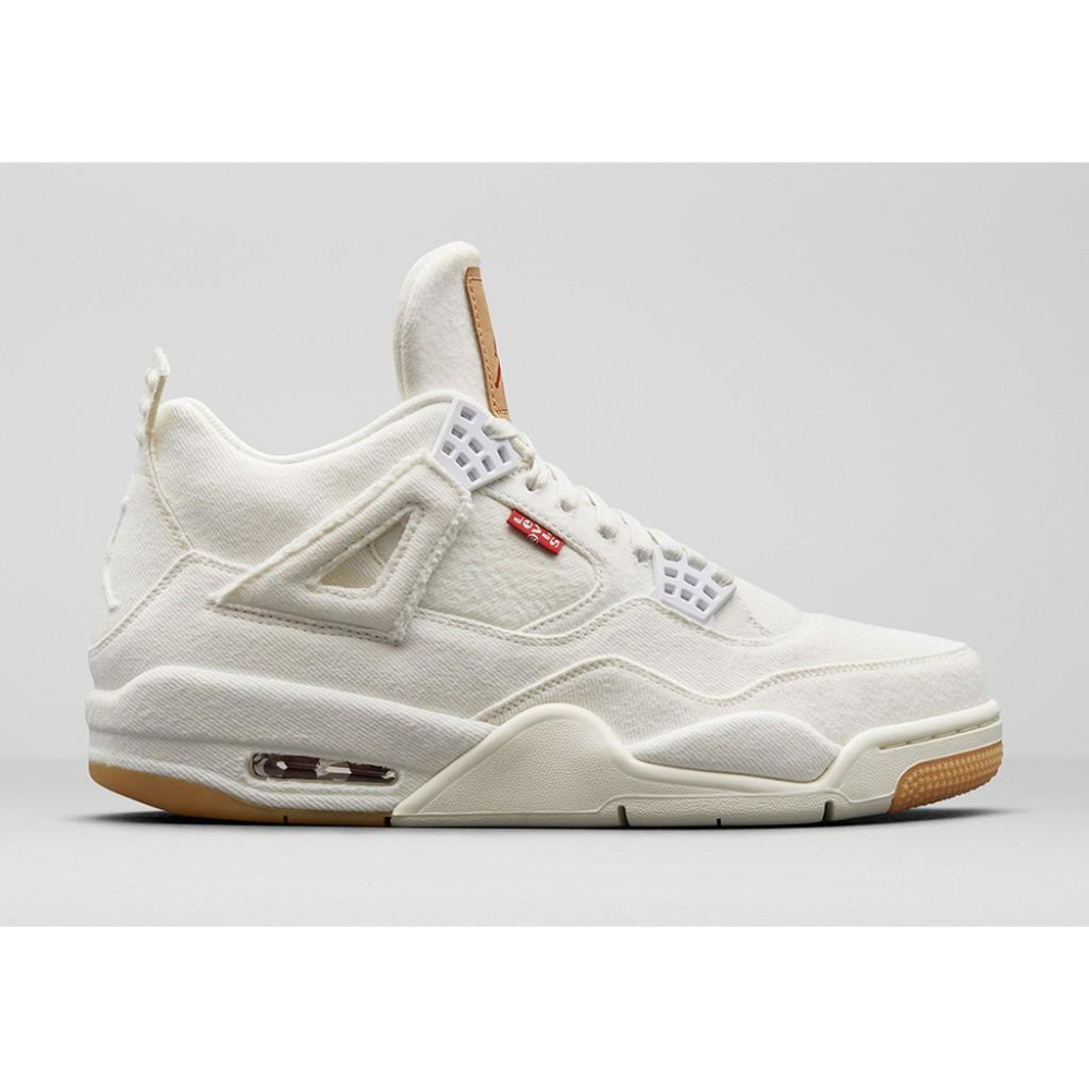 【一哥嚴選】Levi’s x Jordan 4 Brand IV AJ4 白 白牛仔 丹寧 四代 AO2571-100-細節圖6