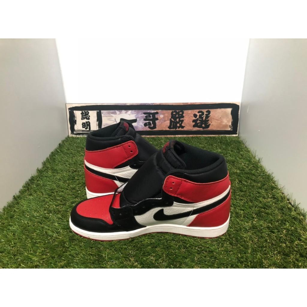 【一哥嚴選】Nike Air Jordan 1 OG Bred Toe AJ1 紅頭 紅白 黑紅 555088-610-細節圖2