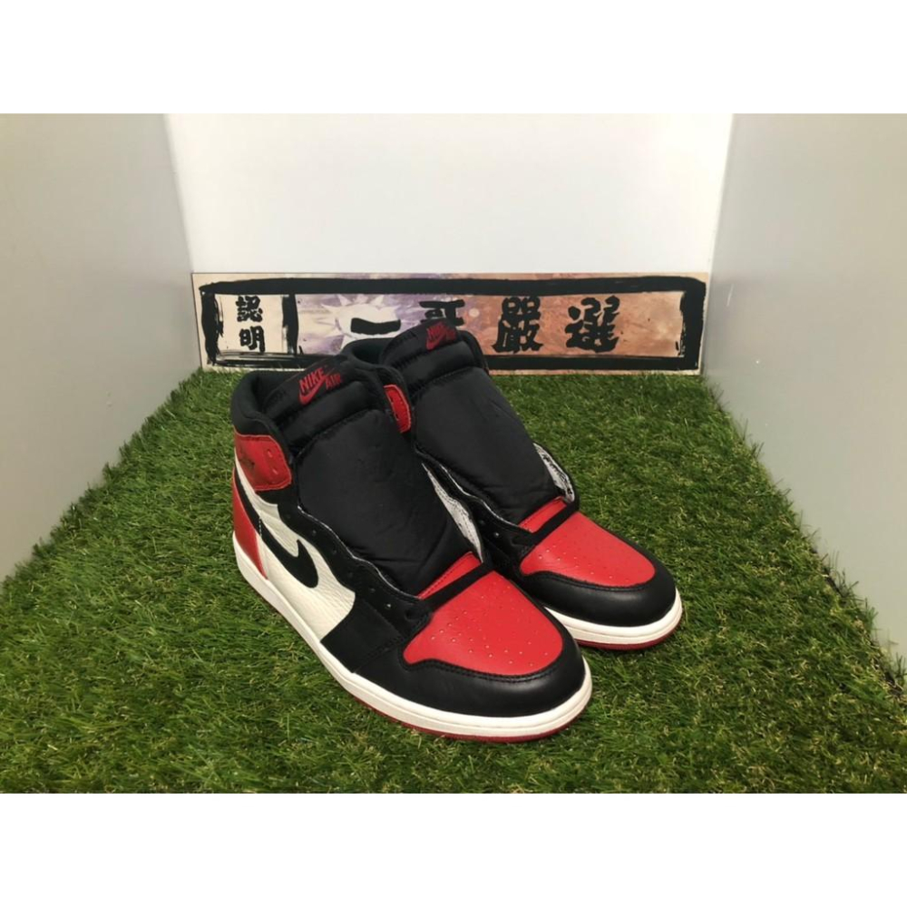 【一哥嚴選】Nike Air Jordan 1 OG Bred Toe AJ1 紅頭 紅白 黑紅 555088-610-細節圖3