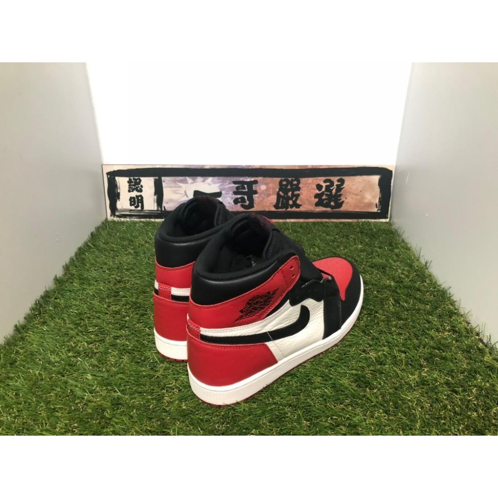 【一哥嚴選】Nike Air Jordan 1 OG Bred Toe AJ1 紅頭 紅白 黑紅 555088-610-細節圖4