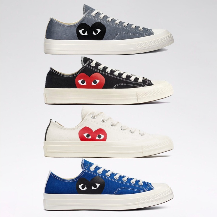 【一哥嚴選】COMME DES GARCONS PLAY X CONVERSE CDG 聯名 愛心 川久保玲 低統 男女-細節圖5