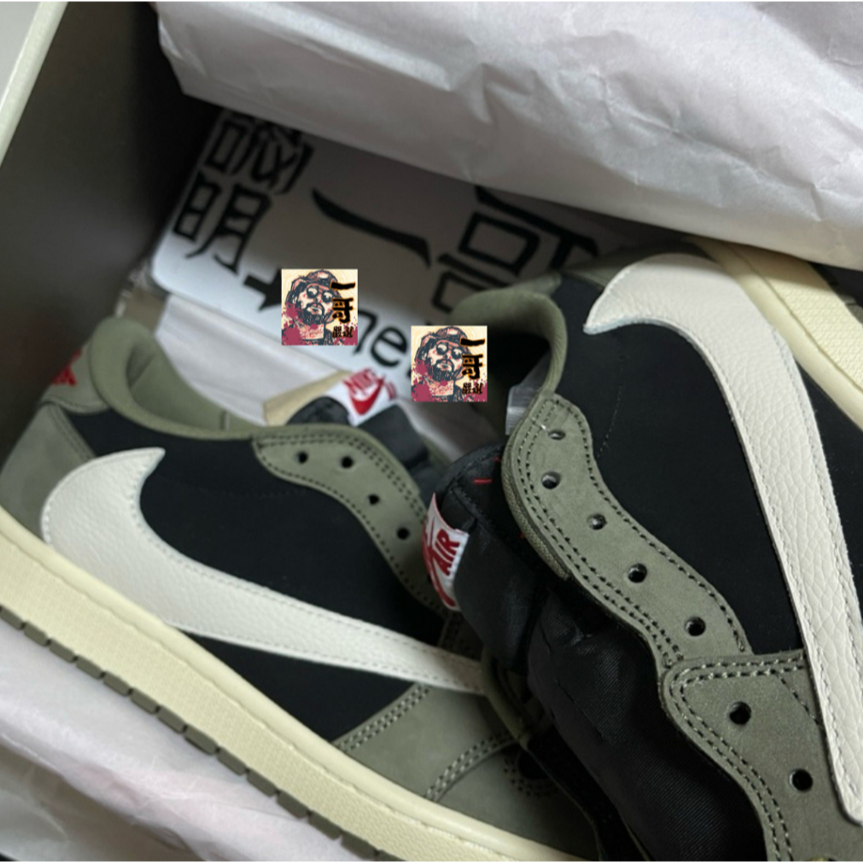 預購 一哥 Travis Scott x Air Jordan 1 Black Olive 黑橄欖 DM7866-002-細節圖3