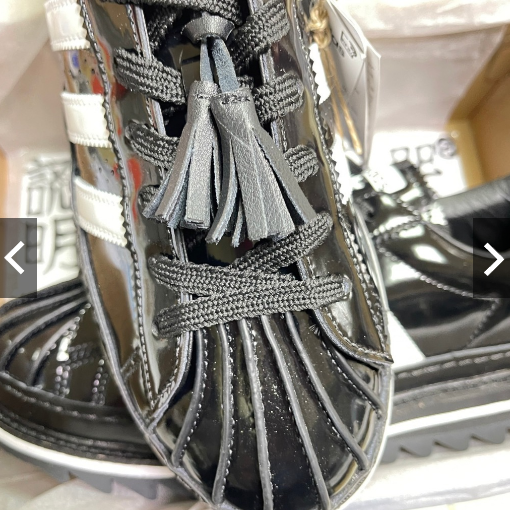 外銷貨 CLOT x Аdidаs OriginalsSuperstar 陳冠希 男女 厚底 鋸齒 黑色 IH5953-細節圖2