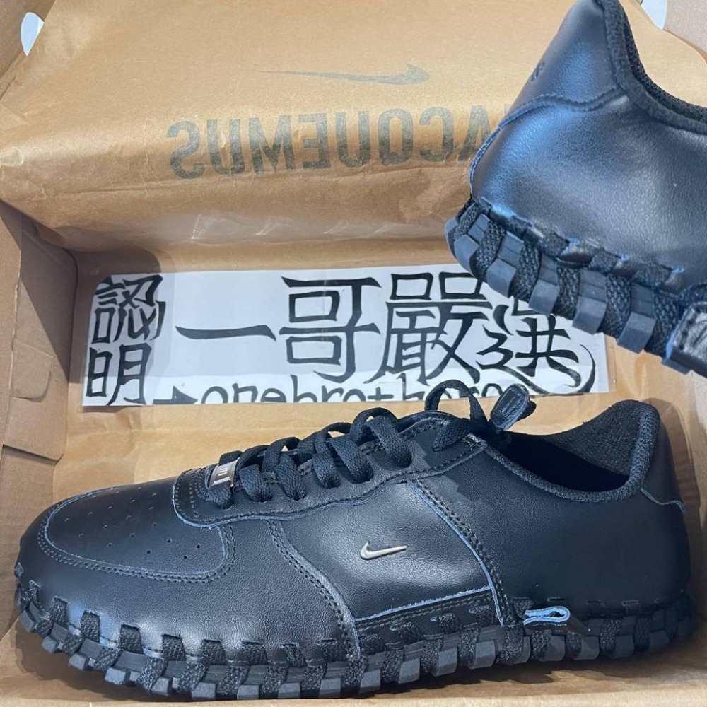 外銷 Jacquemus x J Force 1 Low 聯名 休閒 黑 白 編織 男女 DR0424 001/100-細節圖3