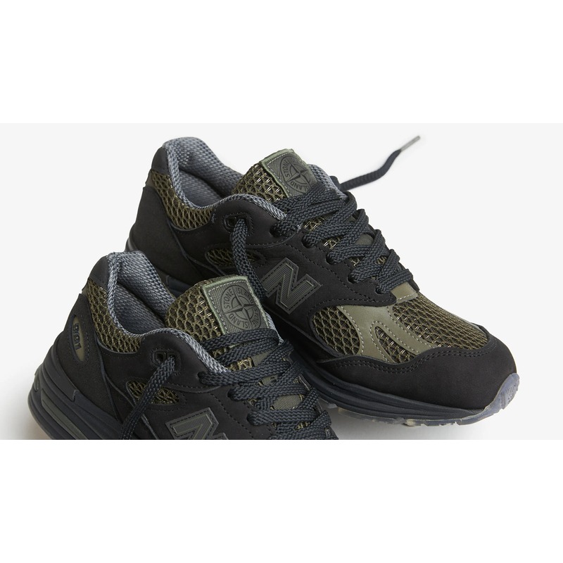 Stone Island x New Balance 991 v2 聯名 灰黑 石頭島 橄欖 綠 男女 U991SD2-細節圖2