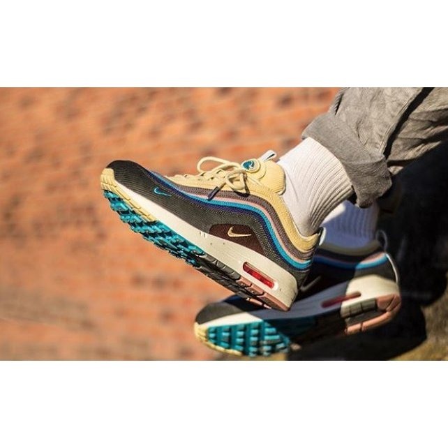 補貨 限量 Sean Wotherspoon Air Max 1 97 彩虹 聯名 燈芯絨 男女 AJ4219 400-細節圖3