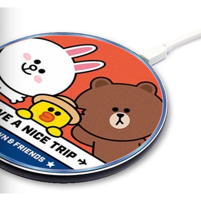 兔兔& 熊大 LINE Friends 無線快速充電版 Qi 充電-細節圖2