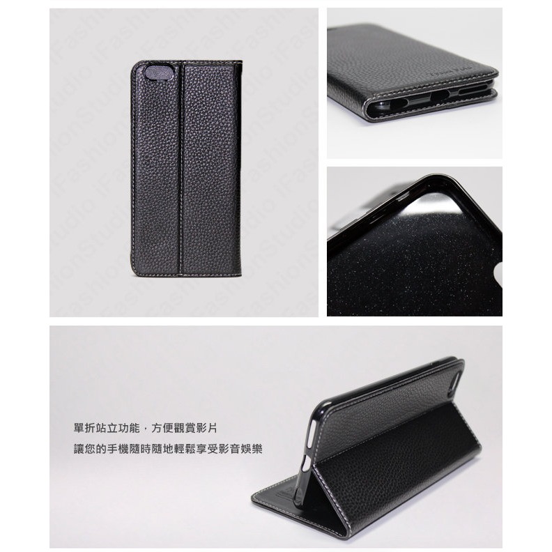 真皮皮套  歐珀 OPPO Reno11F  5G  頭層牛皮簡約書本皮套 POLO 真皮系列 手機殼【愛瘋潮】-細節圖2