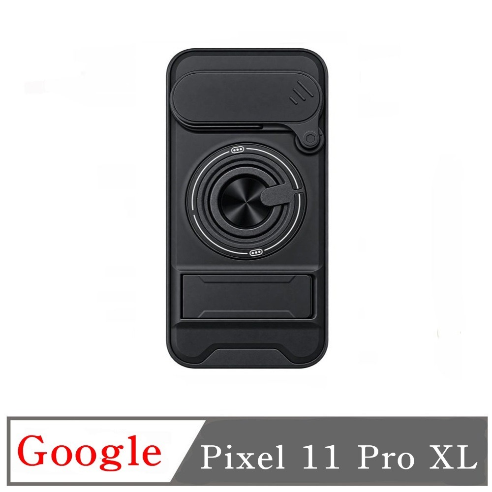 二代 升級版 鏡頭滑蓋 磁吸支架保護殼 適用於 Google Pixel 11 Pro XL 保護殼 防摔殼 推窗殼 旋-細節圖5