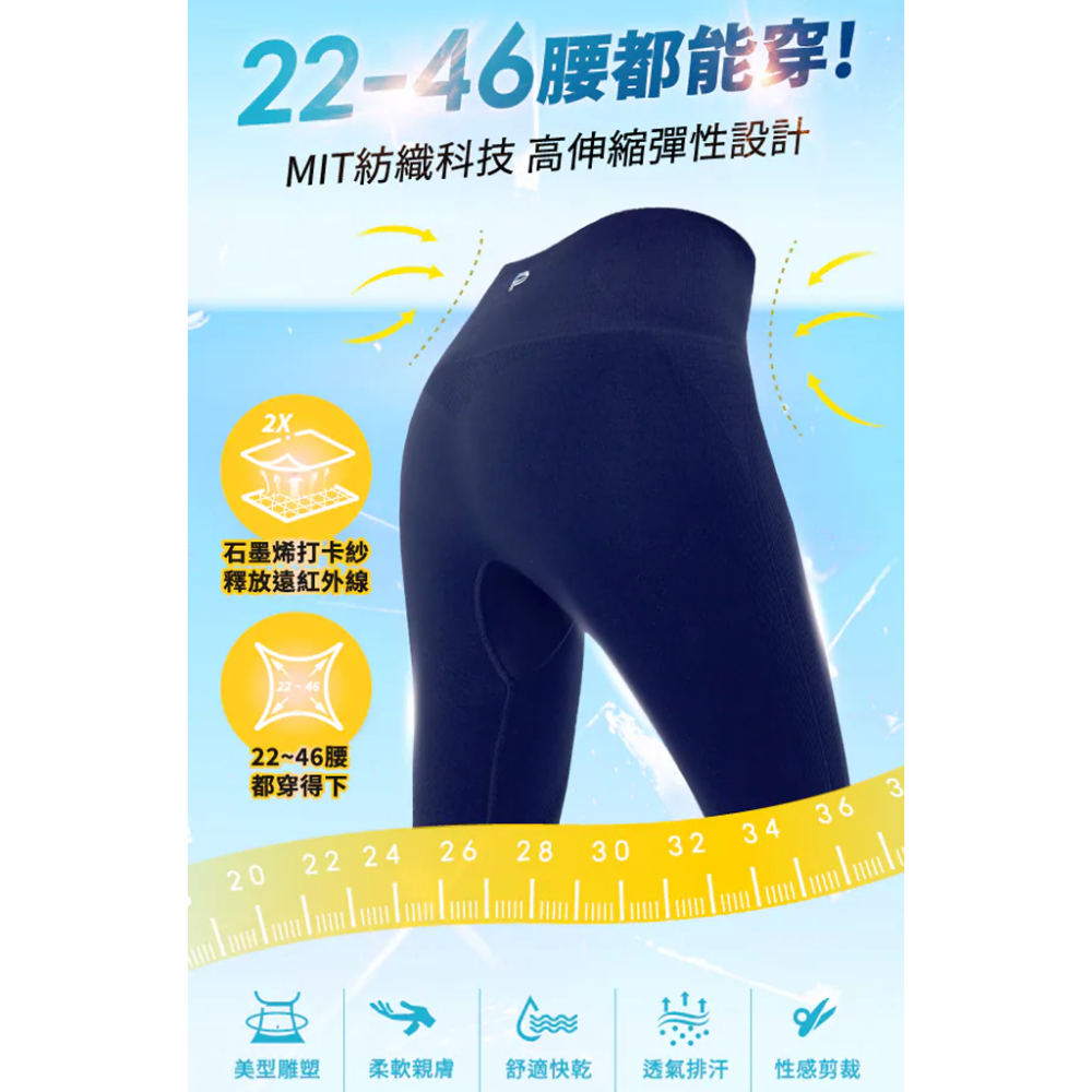 ㊣原廠授權經銷【PP石墨烯】塑崩六分 打卡褲 林美秀 吳淡如雙代言 全新推出-細節圖2