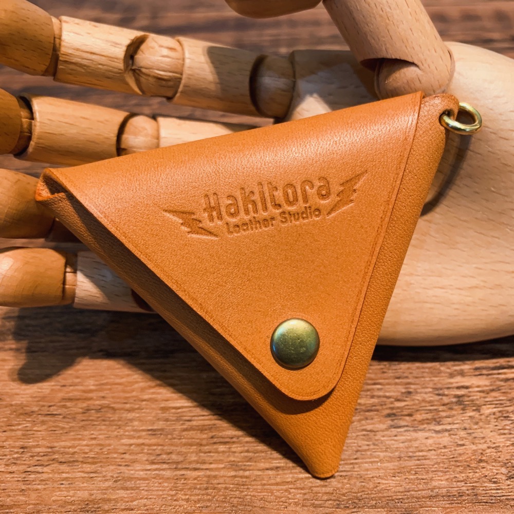 【三角零錢包 / 牛皮零錢包 / 手工真皮零錢包 / 植鞣革零錢包】-細節圖5