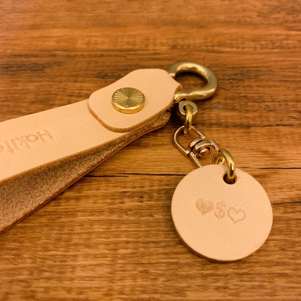 【客製化 皮革鑰匙圈 / 車鑰匙 / 包包吊飾】-細節圖4