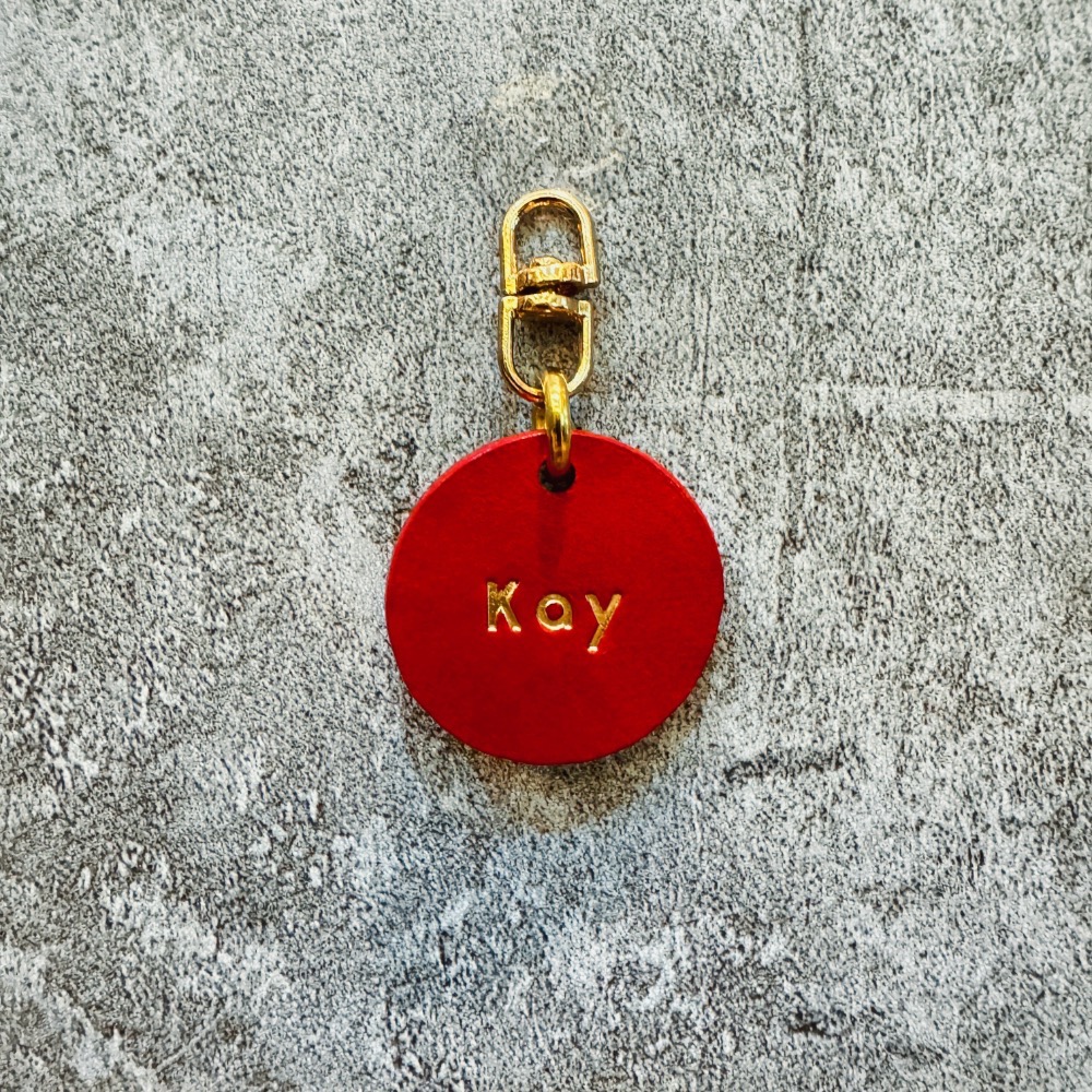 【客製化配件吊牌 /  鑰匙圈吊牌 / 皮革寵物吊牌 / 免費客製化燙印服務】-細節圖5