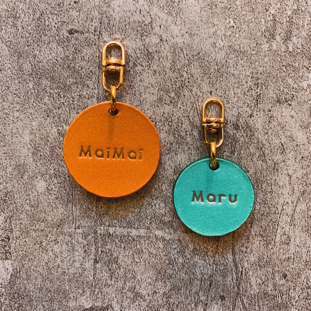 【客製化配件吊牌 /  鑰匙圈吊牌 / 皮革寵物吊牌 / 免費客製化燙印服務】-細節圖6