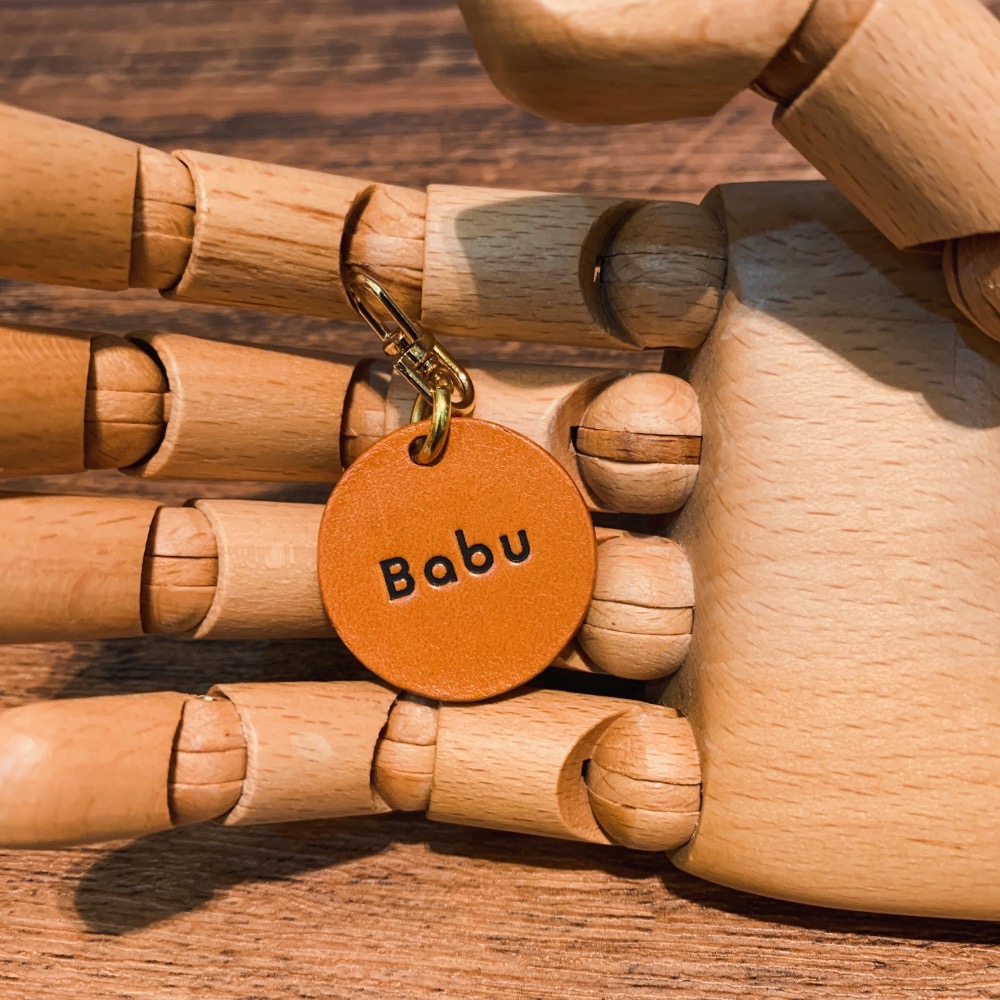 【客製化配件吊牌 /  鑰匙圈吊牌 / 皮革寵物吊牌 / 免費客製化燙印服務】-細節圖7