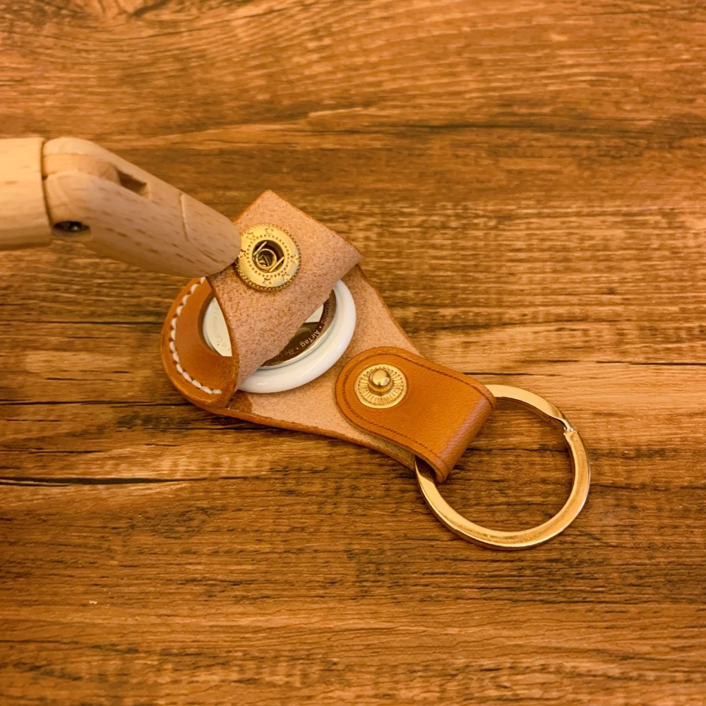 【Apple AirTag 牛皮保護套】-細節圖7