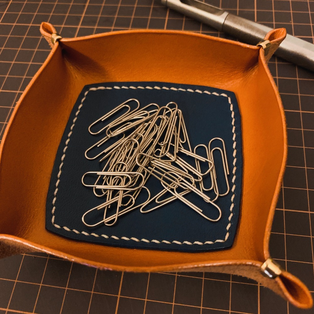 【牛皮真皮收納盤 / 皮盤 / 零錢盤 / 菸草盤 / 鑰匙收納盤 / 飾品收納盤】-細節圖5