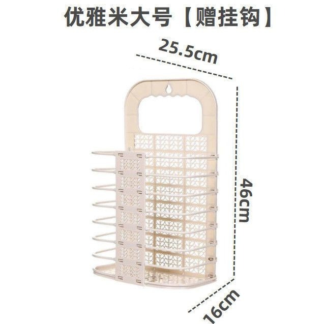 大号壁挂折叠脏衣篮脏衣服收纳筐卫生间收纳篮家用脏衣篓免打孔-細節圖11