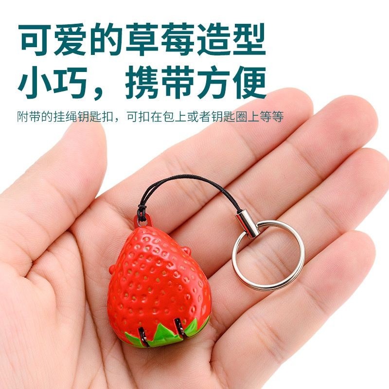 德国可爱指甲剪迷你折叠指甲刀家用草莓不锈钢指甲钳单个装-細節圖2