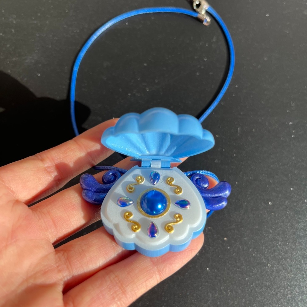 珍珠美人魚手作項鍊-細節圖6