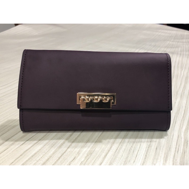 Zac zac posen earthette sale leather wallet on chain