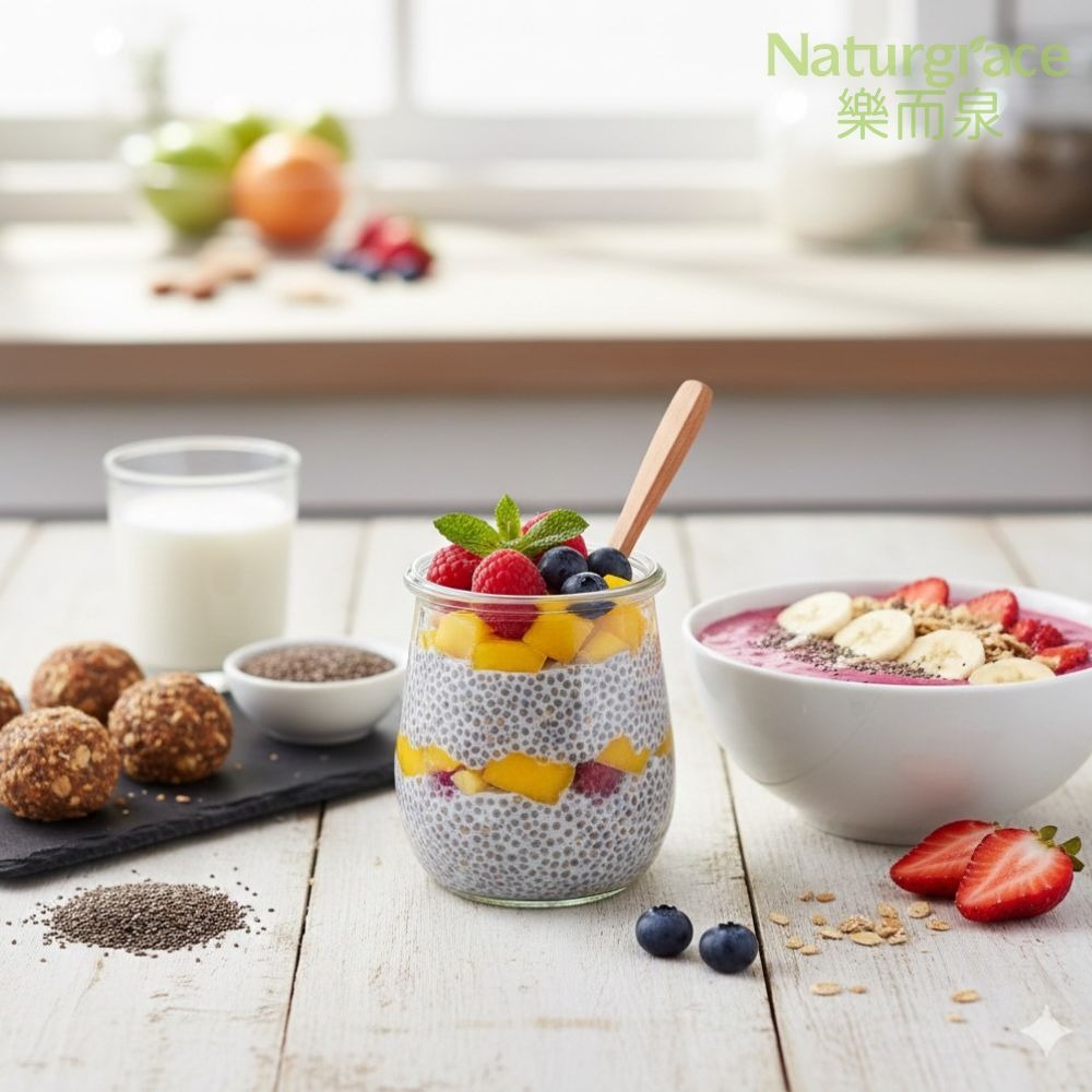 Naturgrace 樂而泉 有機奇亞籽 200g ｜高纖Omega-3 超級食物｜無添加 全素｜秘魯奇亞籽｜高纖飽足-細節圖5