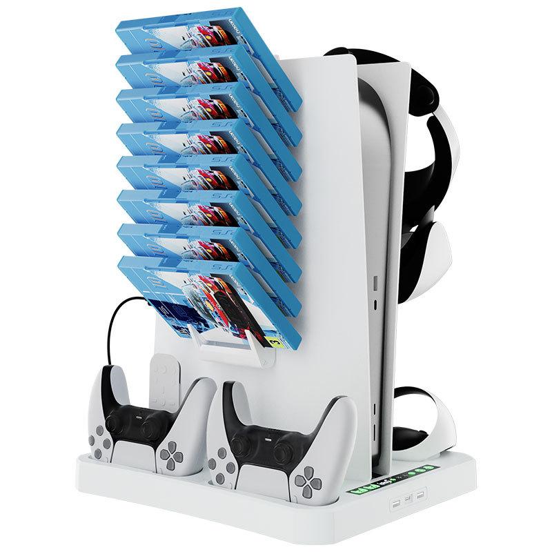 【瑞比電玩】PS5 主機 VR PSVR2 座充 散熱底座 耳機 主機散熱  散熱器 風扇散熱器 收納架 充電-細節圖2