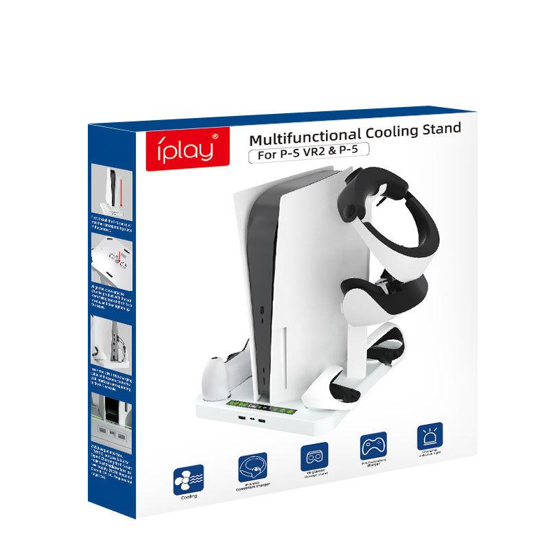 【瑞比電玩】PS5 主機 VR PSVR2 座充 散熱底座 耳機 主機散熱  散熱器 風扇散熱器 收納架 充電-細節圖4