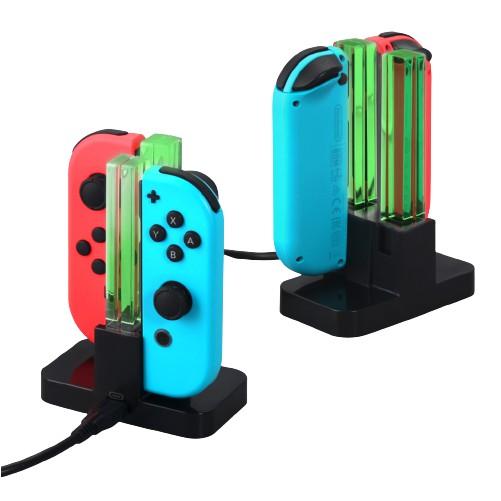 【瑞比電玩】Switch Joy con 充電座 switch 充電座 四手把充電座 LED亮燈 joycon 充電座-細節圖4