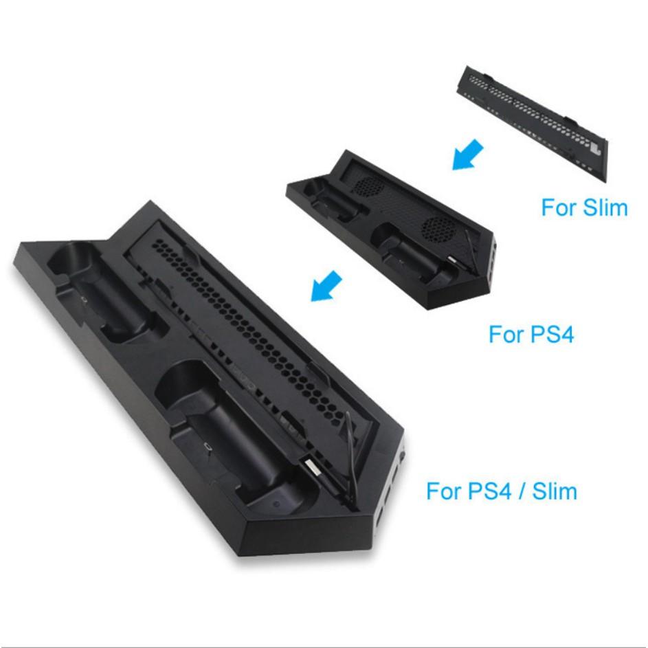 【瑞比電玩】DOBE PS4/Slim專用黑色直立架 雙風扇散熱器 雙手把充電座 散熱盤 散熱架 ps4 散熱 充電器-細節圖2