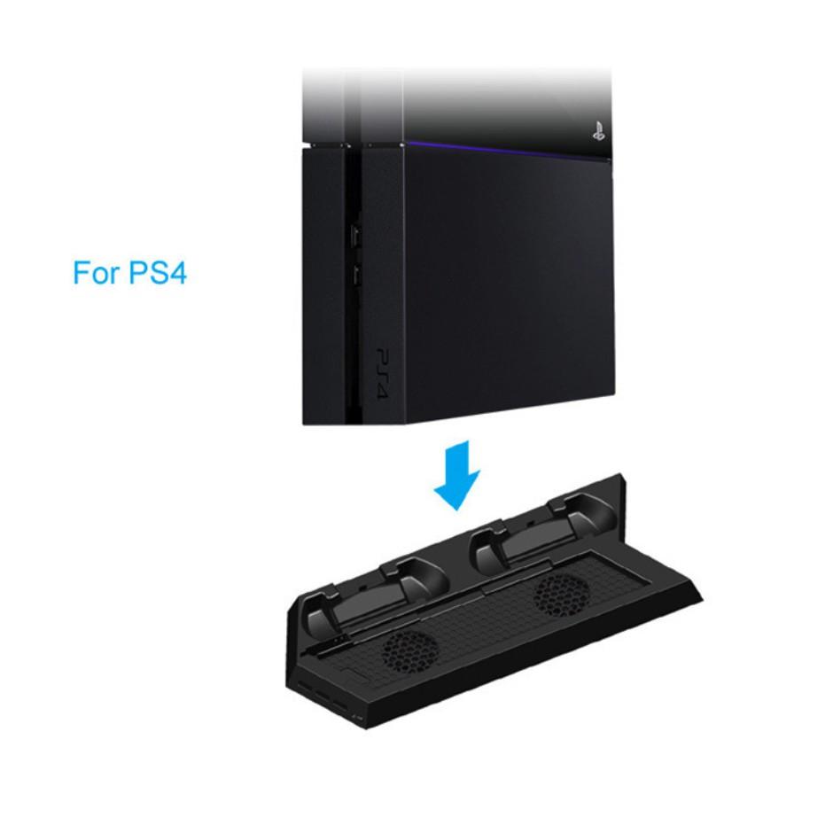 【瑞比電玩】DOBE PS4/Slim專用黑色直立架 雙風扇散熱器 雙手把充電座 散熱盤 散熱架 ps4 散熱 充電器-細節圖3