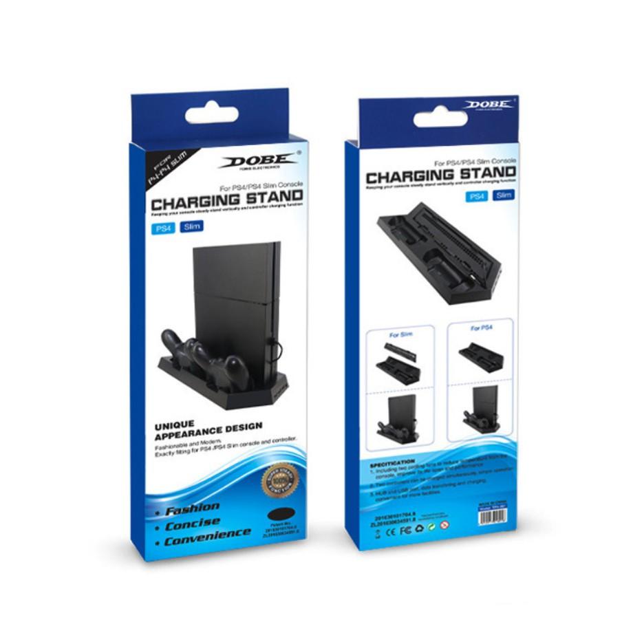 【瑞比電玩】DOBE PS4/Slim專用黑色直立架 雙風扇散熱器 雙手把充電座 散熱盤 散熱架 ps4 散熱 充電器-細節圖4