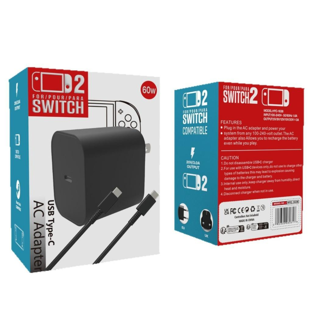 【瑞比電玩】新款SWITCH 2主機專用充電頭 充電 電源供應器switch2 電源-細節圖5
