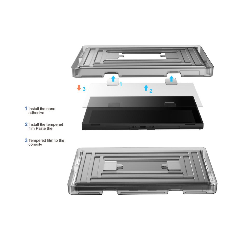 【瑞比電玩】新款SWITCH 2 主機專用螢幕貼 保護貼 螢幕膜 高清膜 藍光鋼化膜 抗指紋-細節圖6