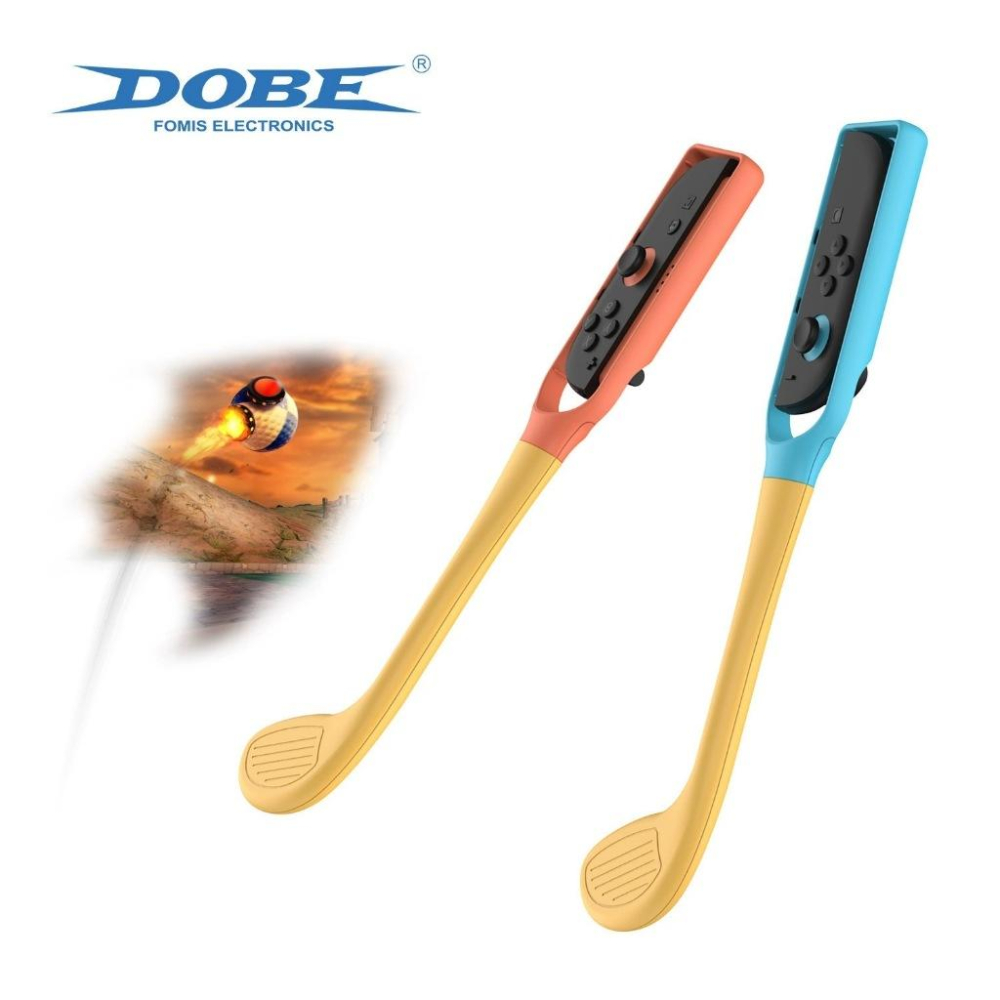 【瑞比電玩】新款SWITCH / SWITCH 2 專用 高爾夫球拍 一組兩入-細節圖2