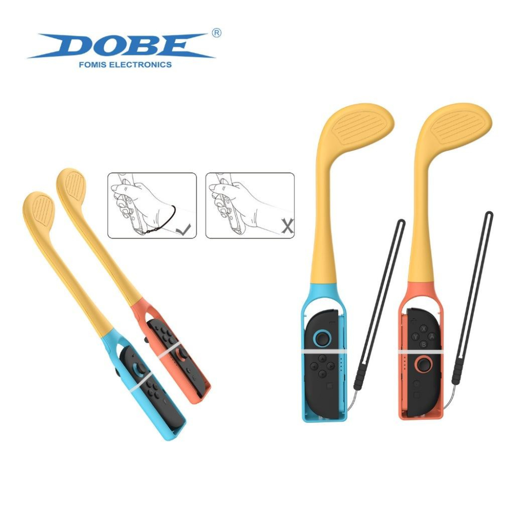 【瑞比電玩】新款SWITCH / SWITCH 2 專用 高爾夫球拍 一組兩入-細節圖3