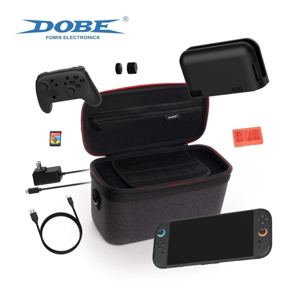 【瑞比電玩】新款DOBE SWITCH 2 主機收納外出包 SWITCH收納 外出包 配件包-細節圖2