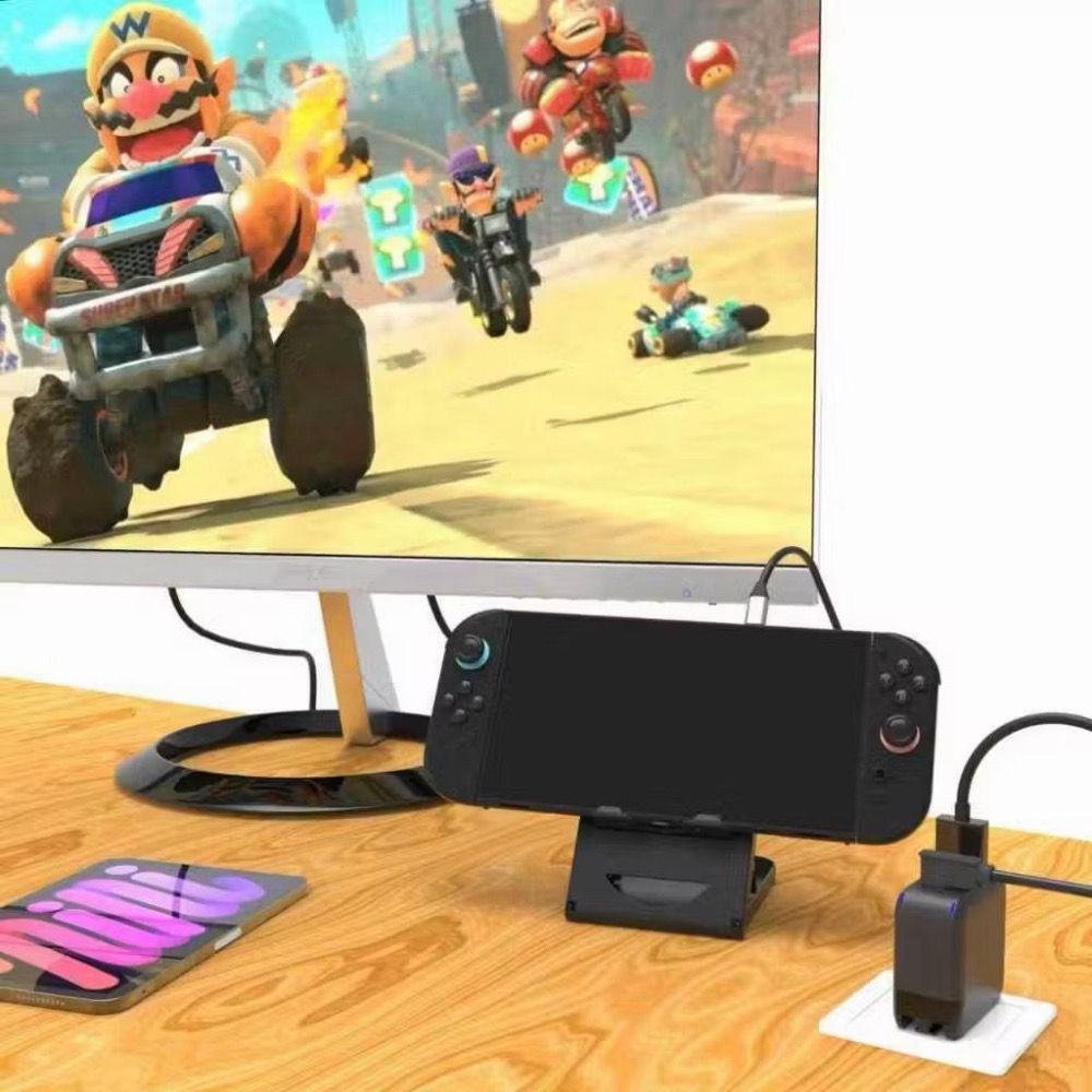 【瑞比電玩】NS1 SWITCH2/STEAM DECK OLED TV電視便儶底座轉換器 二合一  DOCK 視訊底座-細節圖3