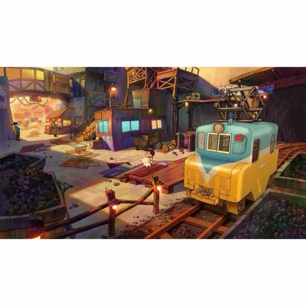 【瑞比電玩】 NS Switch 蠟筆小新《我與博士的暑假》＆《煤炭鎮的小白》2合1套裝 中文版小新 小白-細節圖2