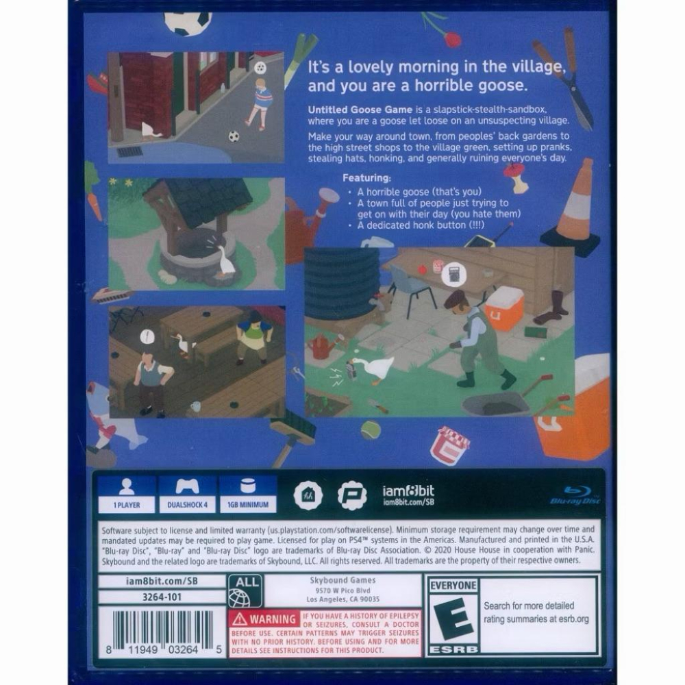 【瑞比電玩】PS4 無名鵝愛搗蛋 中英日文美版 Untitled Goose Game-細節圖2