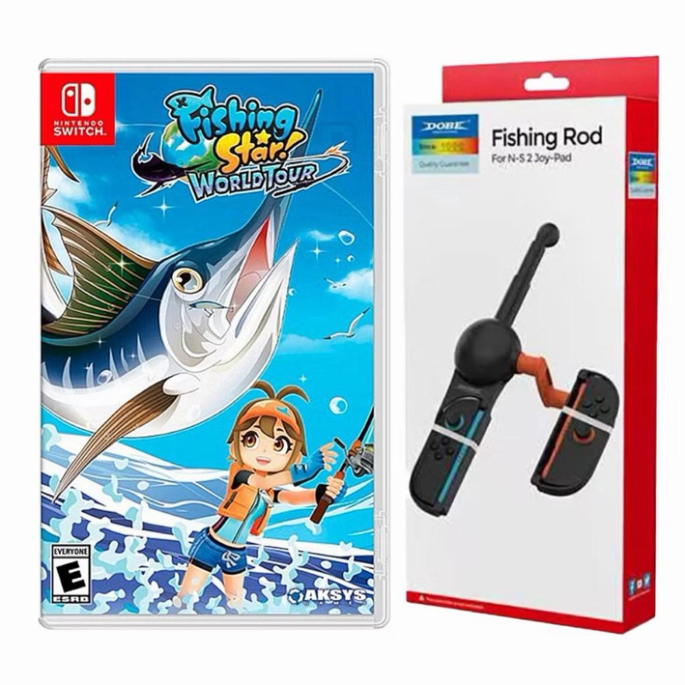【瑞比電玩】NS Switch 釣魚明星 世界巡迴賽 中文版 釣魚魂 釣魚機台 可加購釣竿 Fishing Star-細節圖4
