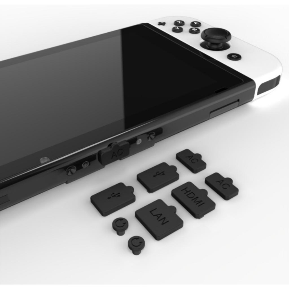 【瑞比電玩】新款Switch 2主機 防塵塞switch OLED防塵套裝 switch防塵 八件套-細節圖6