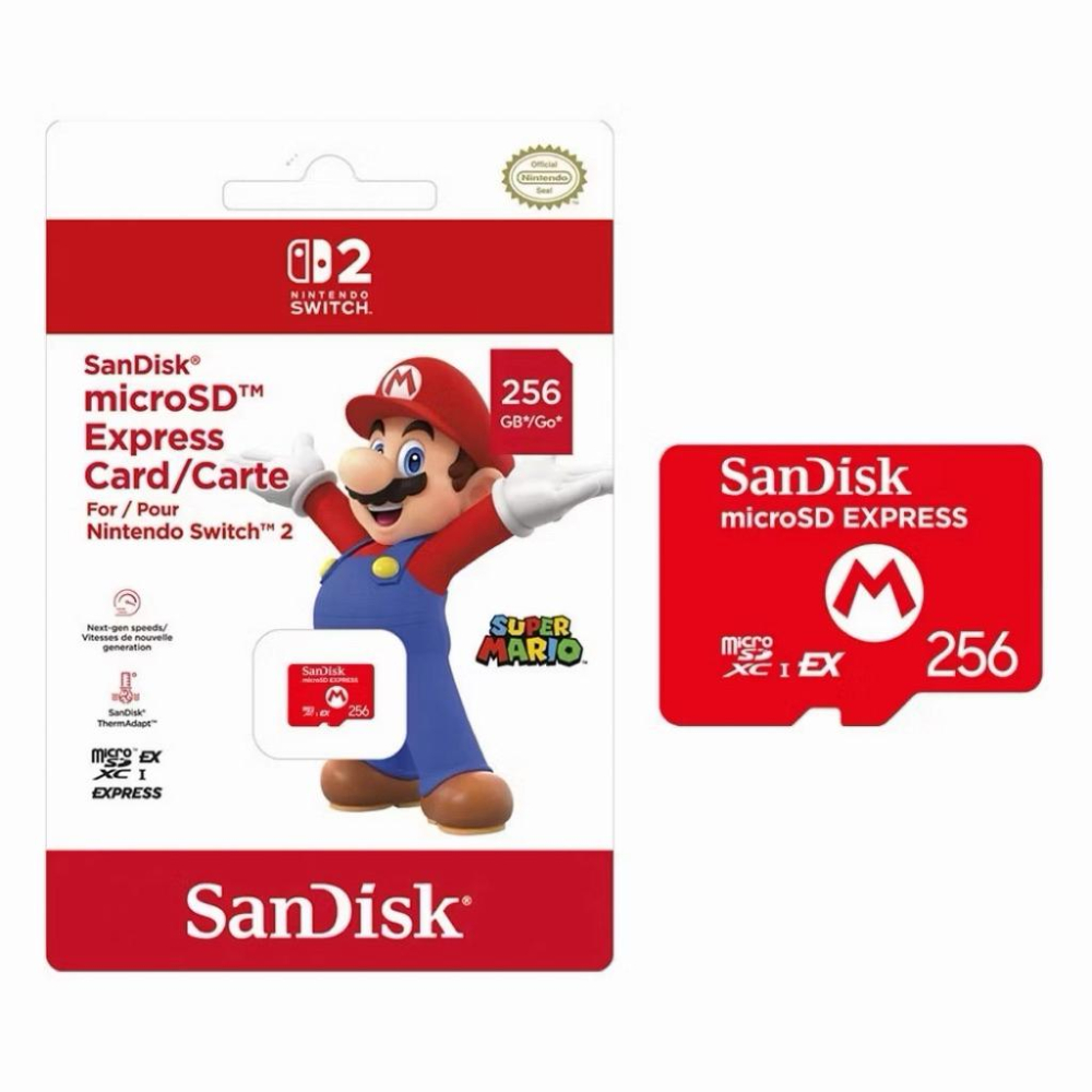 【瑞比電玩】NS2 Switch 專用記憶卡 任天堂 SanDisk MicroSD 256G台灣公司貨終身保固-細節圖3