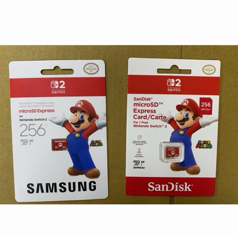 【瑞比電玩】NS2 Switch 專用記憶卡 任天堂 SanDisk MicroSD 256G台灣公司貨終身保固-細節圖2